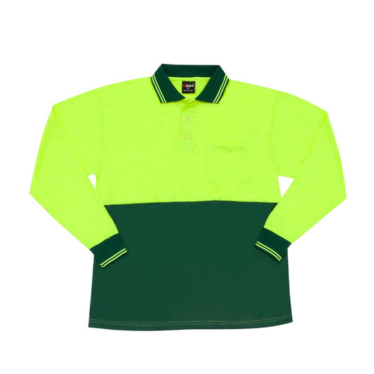 Hi Vis Long Sleeve Polo - PS101L