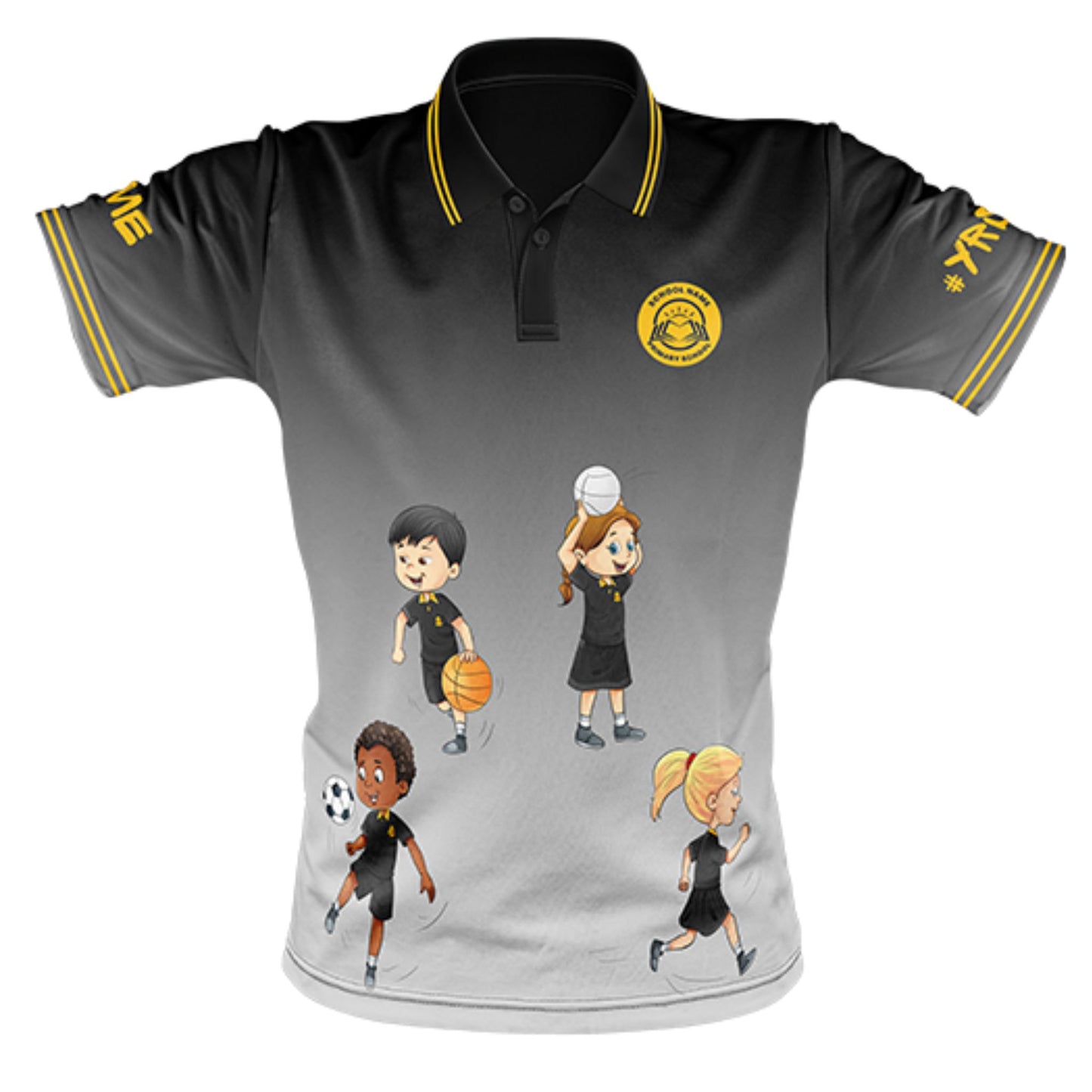 Year 6 School Leavers Polo Shirt - Aim High