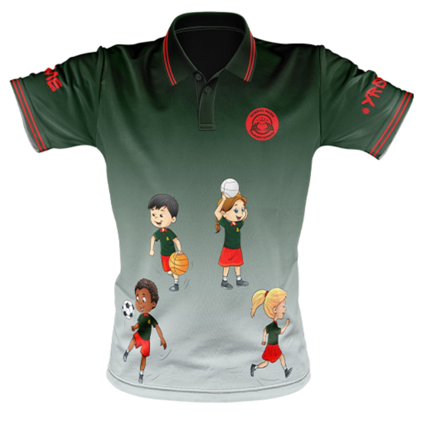 Year 6 School Leavers Polo Shirt - Aim High