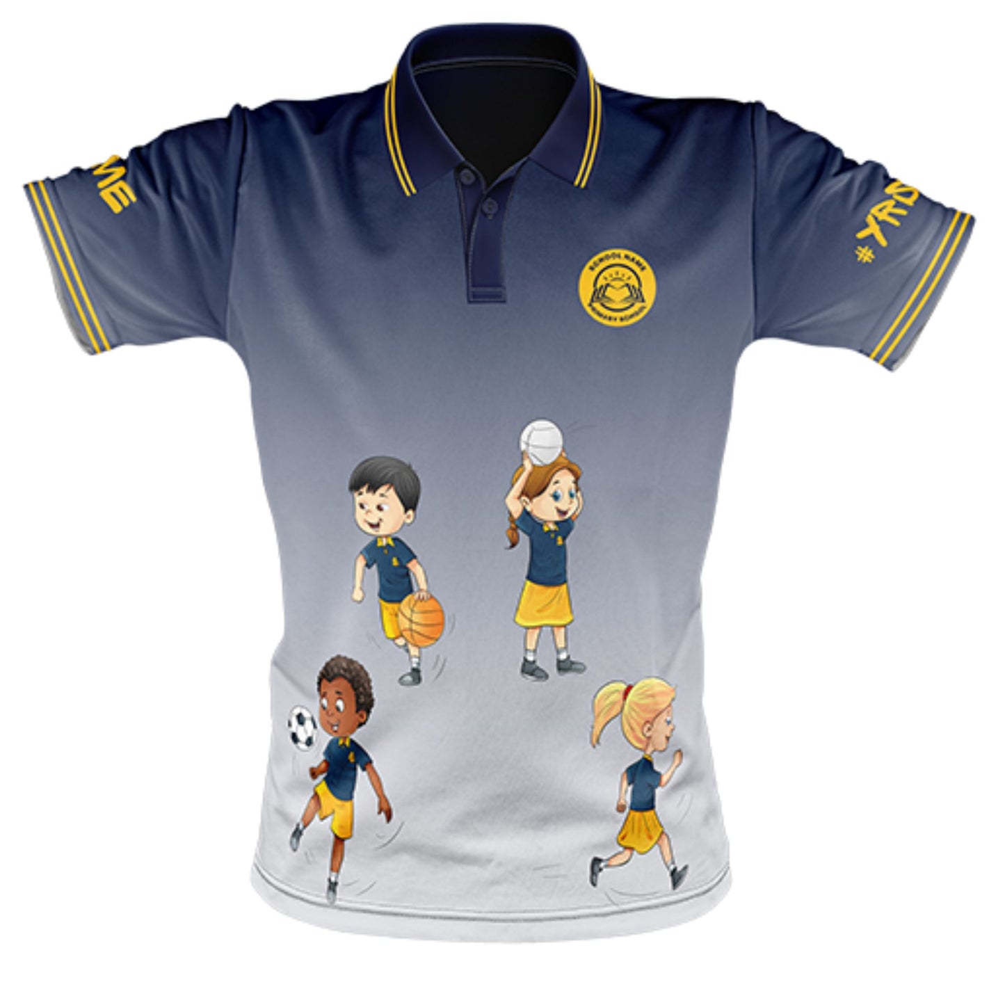 Year 6 School Leavers Polo Shirt - Aim High