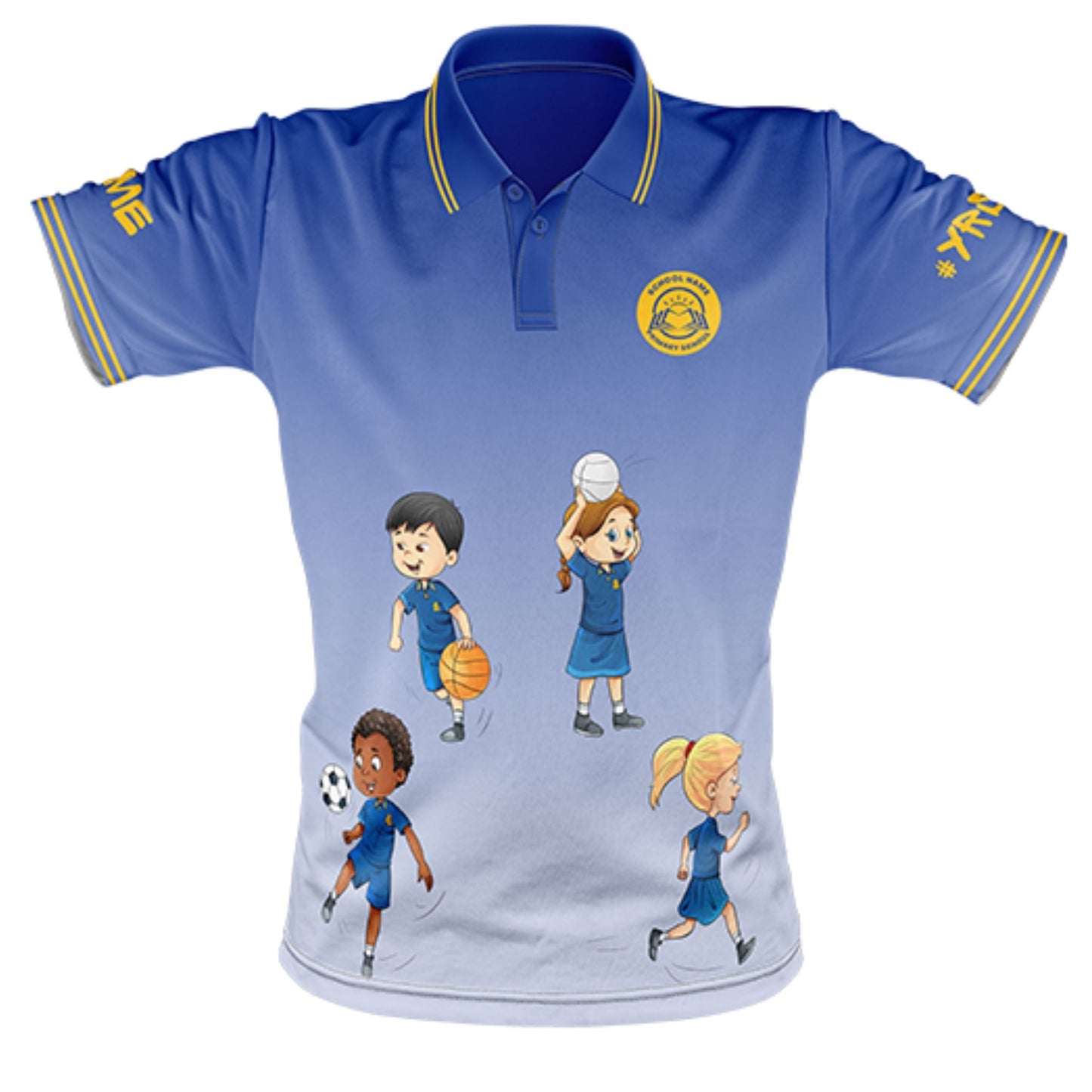 Year 6 School Leavers Polo Shirt - Aim High