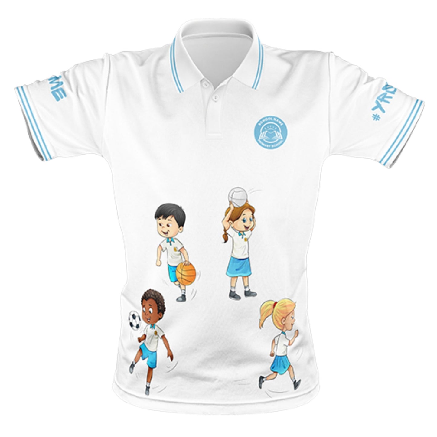 Year 6 School Leavers Polo Shirt - Aim High