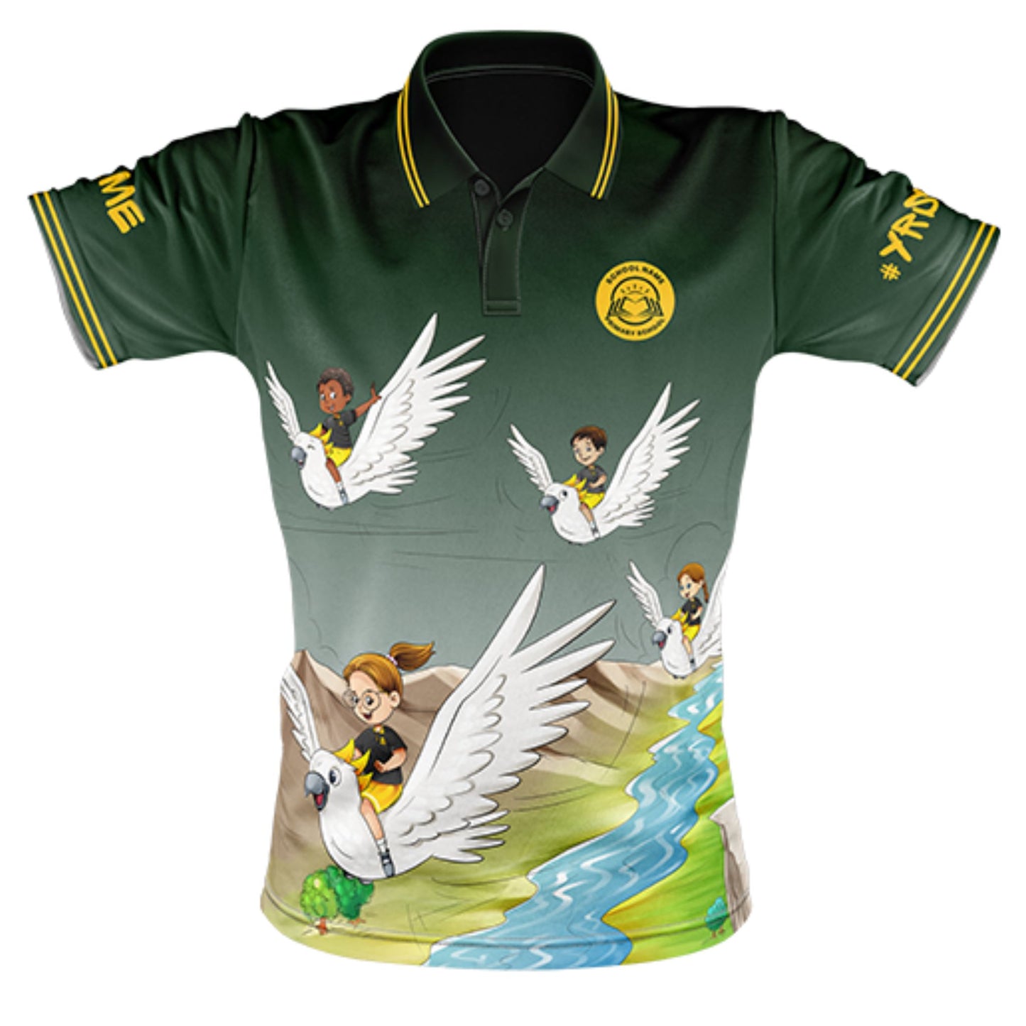 Year 6 School Leavers Polo Shirt - Flying High