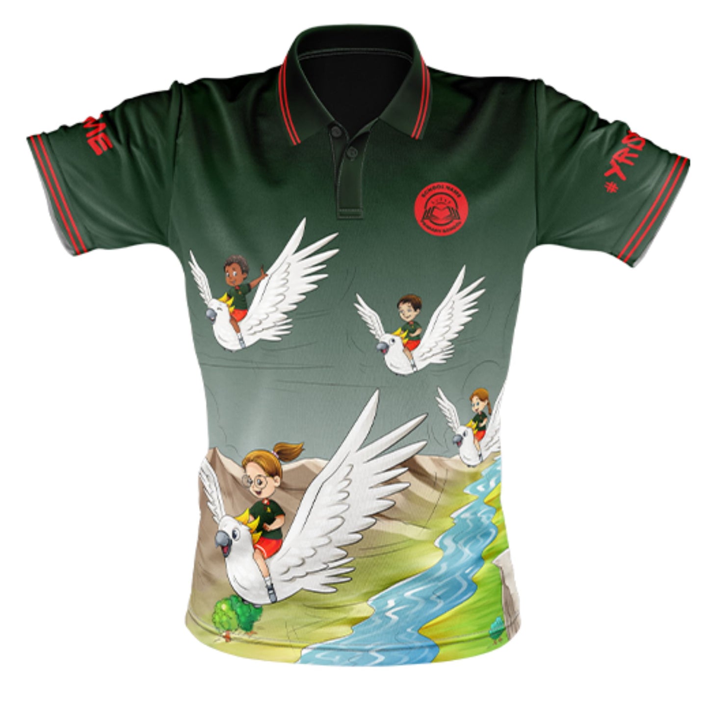 Year 6 School Leavers Polo Shirt - Flying High