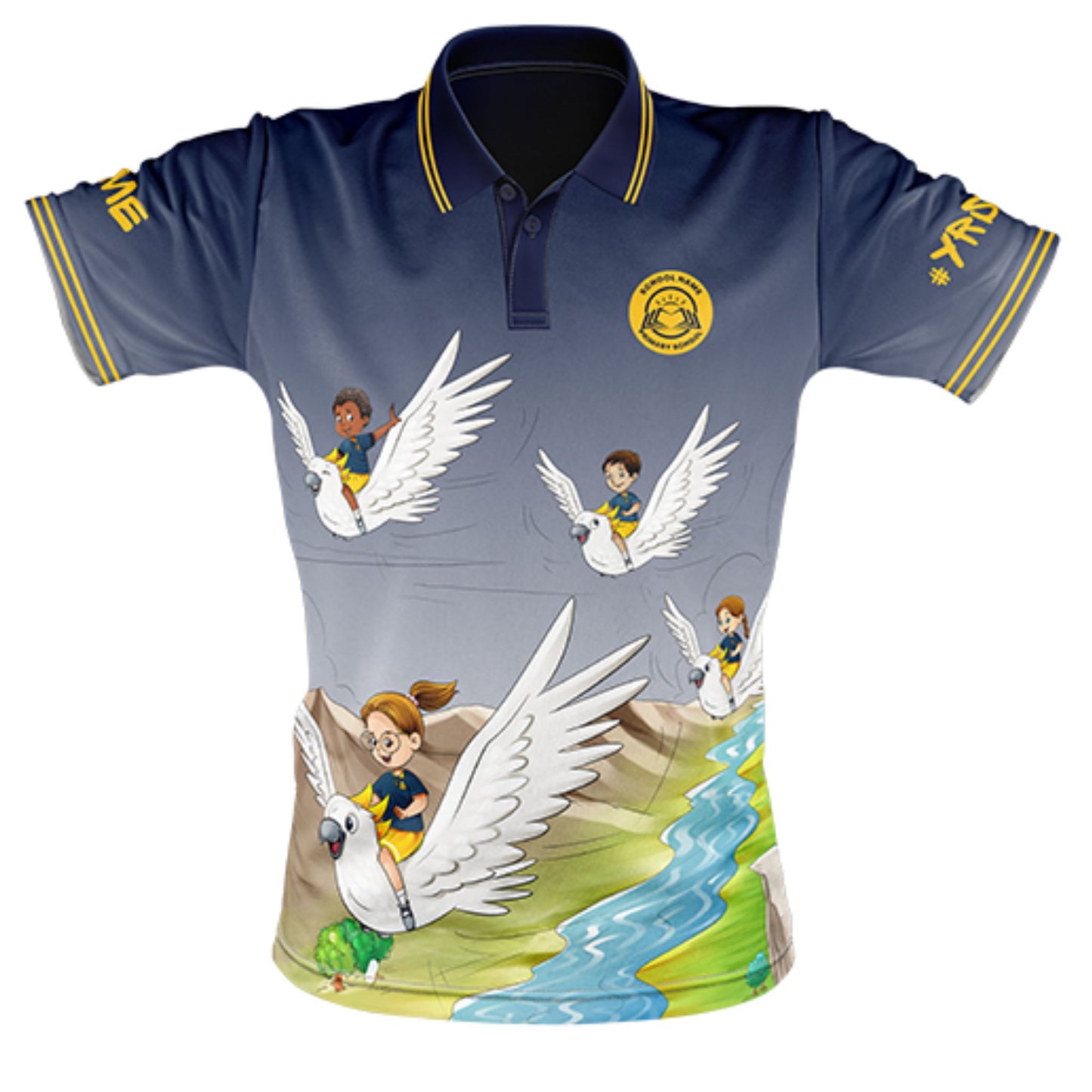 Year 6 School Leavers Polo Shirt - Flying High