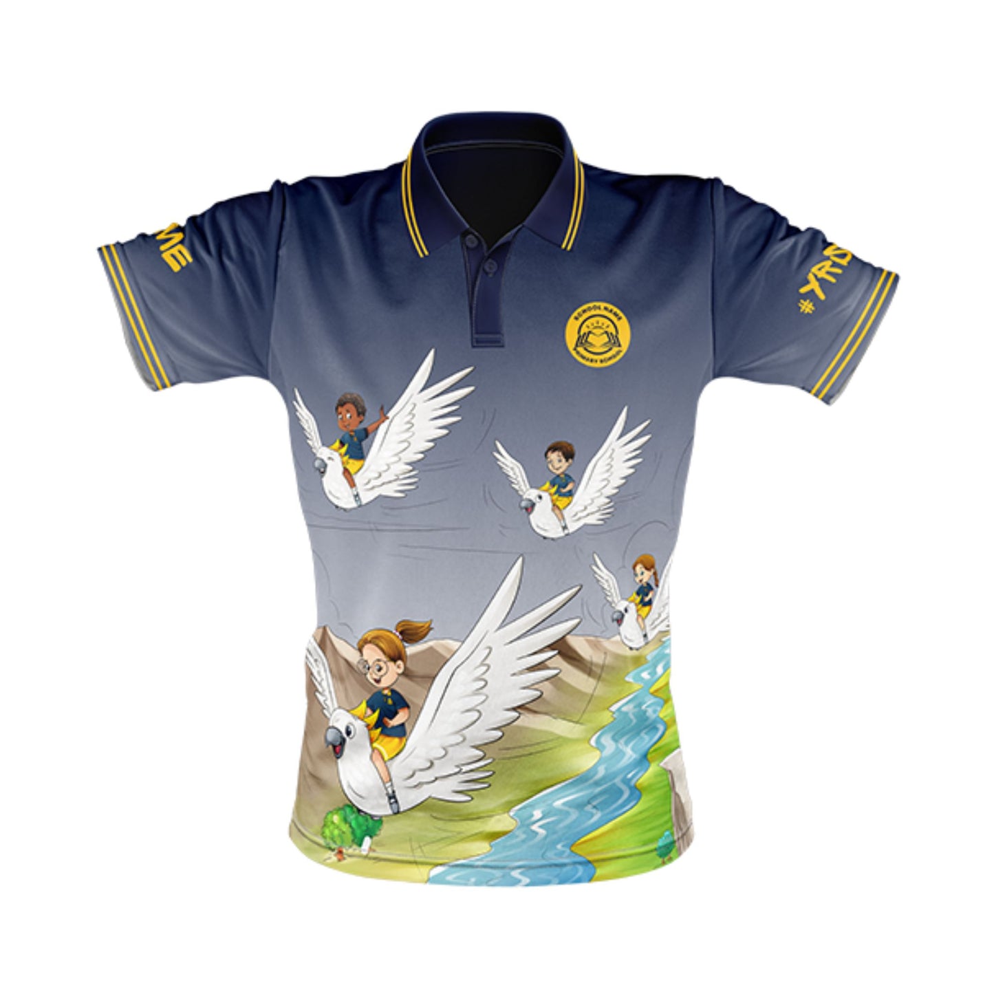 Year 6 School Leavers Polo Shirt - Flying High