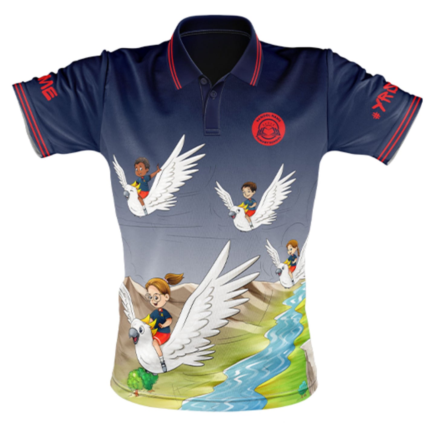 Year 6 School Leavers Polo Shirt - Flying High