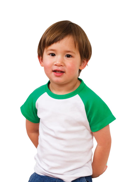 Custom 100% Organic Cotton Babies Raglan T-Shirt - B103RG