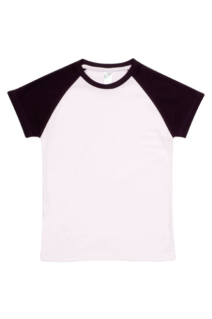 Custom 100% Organic Cotton Babies Raglan T-Shirt - B103RG