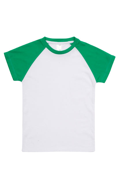 Custom 100% Organic Cotton Babies Raglan T-Shirt - B103RG