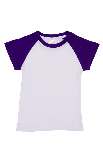 Custom 100% Organic Cotton Babies Raglan T-Shirt - B103RG