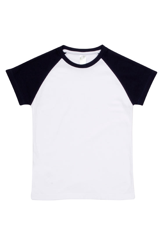 Custom 100% Organic Cotton Babies Raglan T-Shirt - B103RG