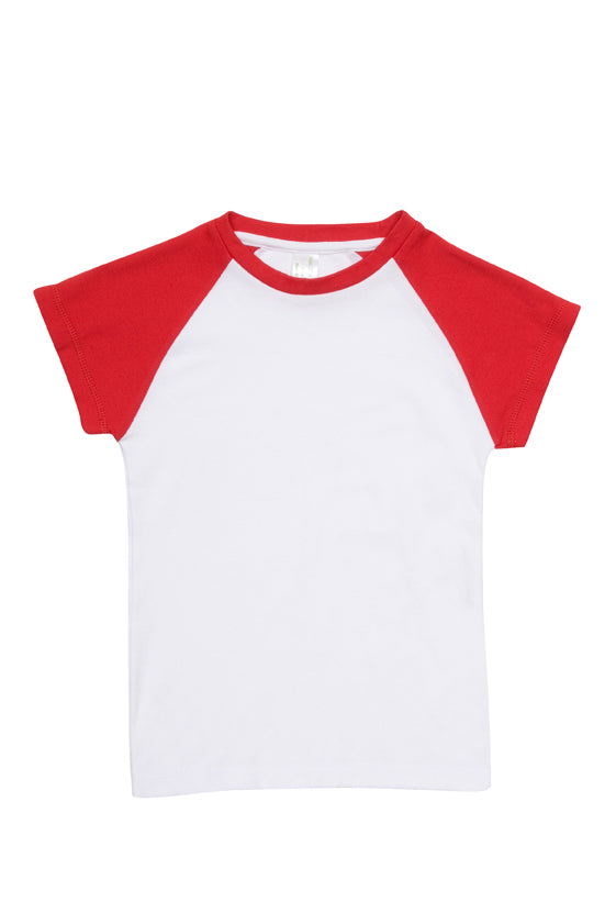 Custom 100% Organic Cotton Babies Raglan T-Shirt - B103RG