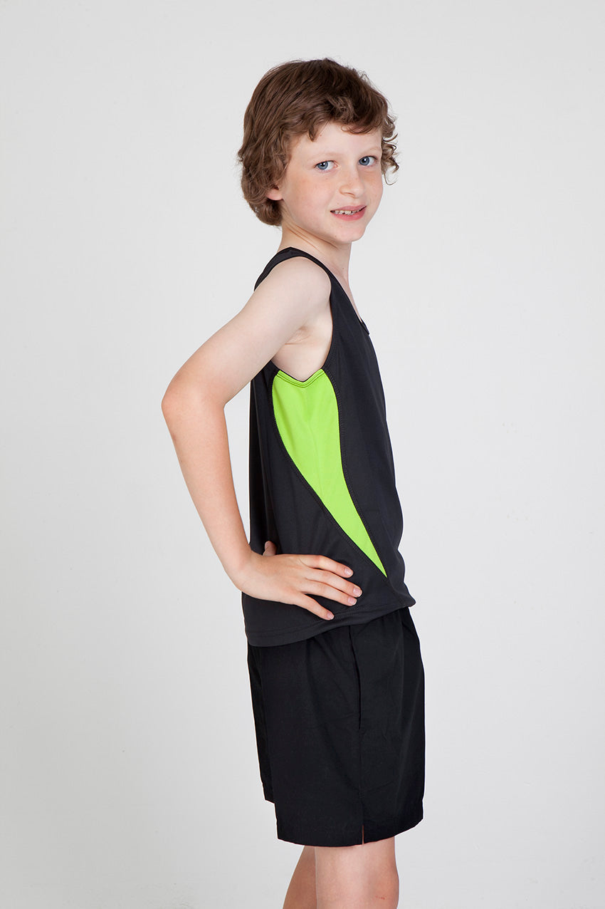 Kids Accelerator Cool-Dry Singlet - T308SG