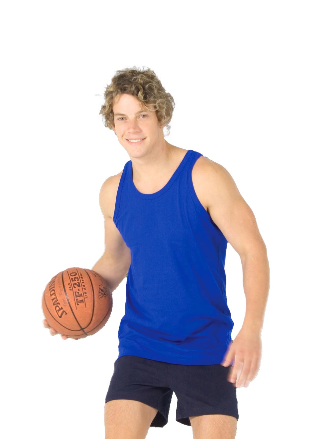 Men's 100% Cotton Singlet - T702HS