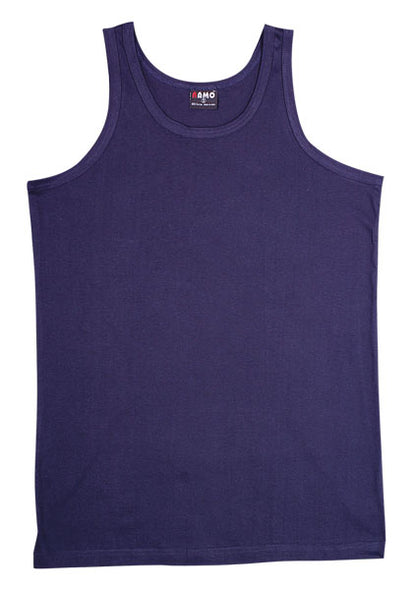 Men's 100% Cotton Singlet - T702HS