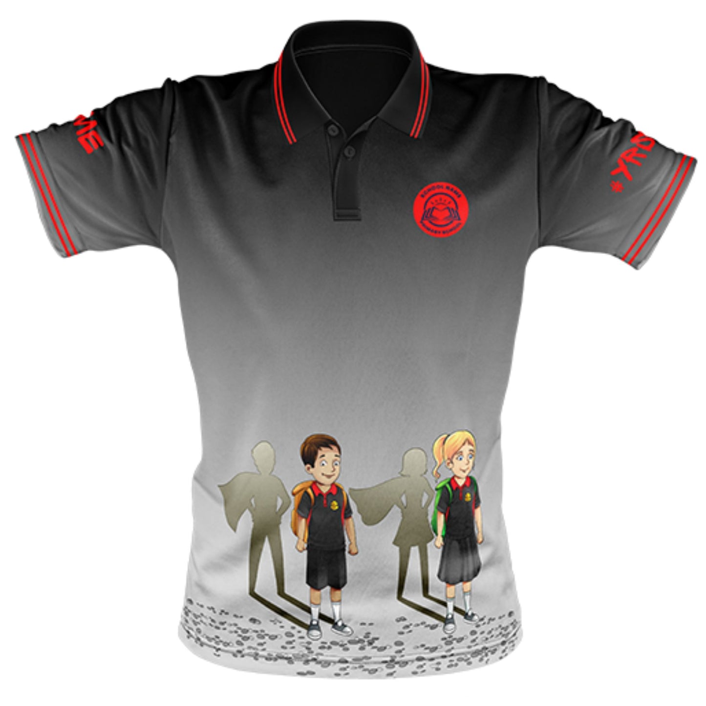 Year 6 School Leavers Polo Shirt - Superheroes