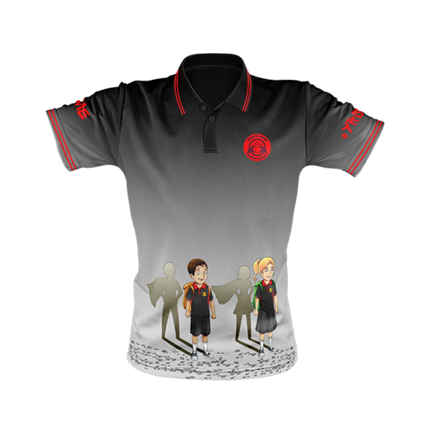 Year 6 School Leavers Polo Shirt - Superheroes