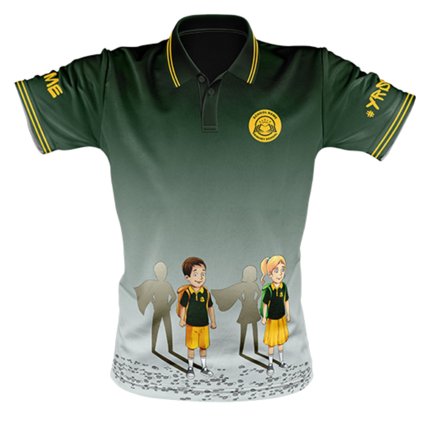 Year 6 School Leavers Polo Shirt - Superheroes