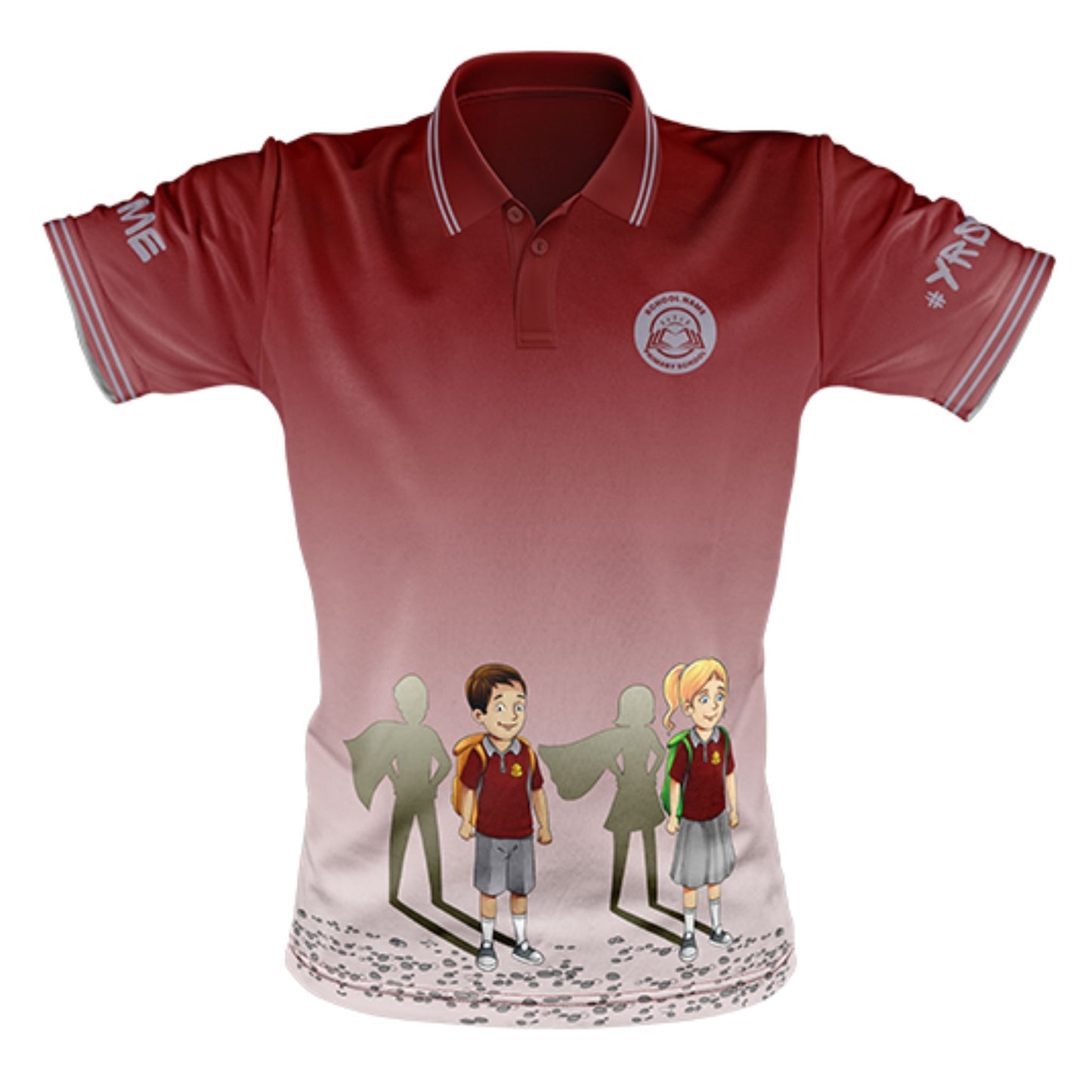 Year 6 School Leavers Polo Shirt - Superheroes