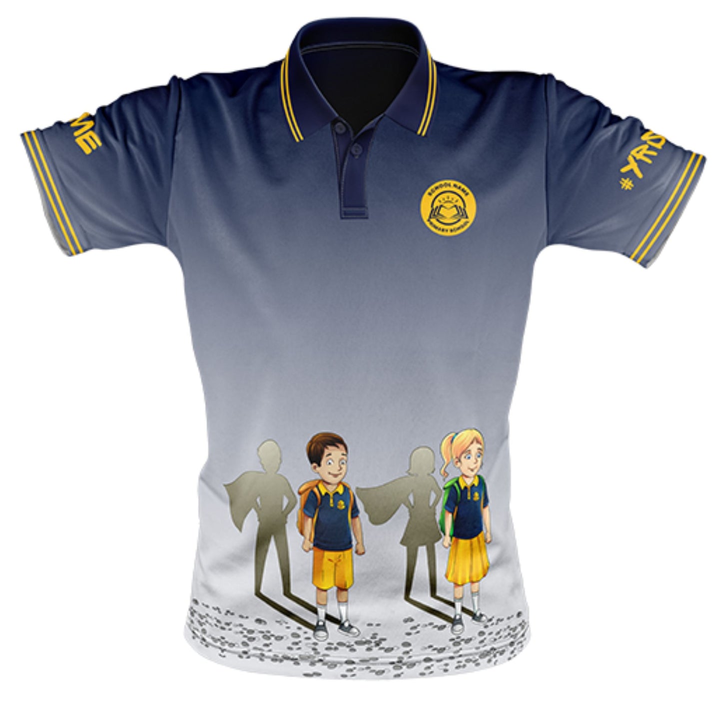 Year 6 School Leavers Polo Shirt - Superheroes