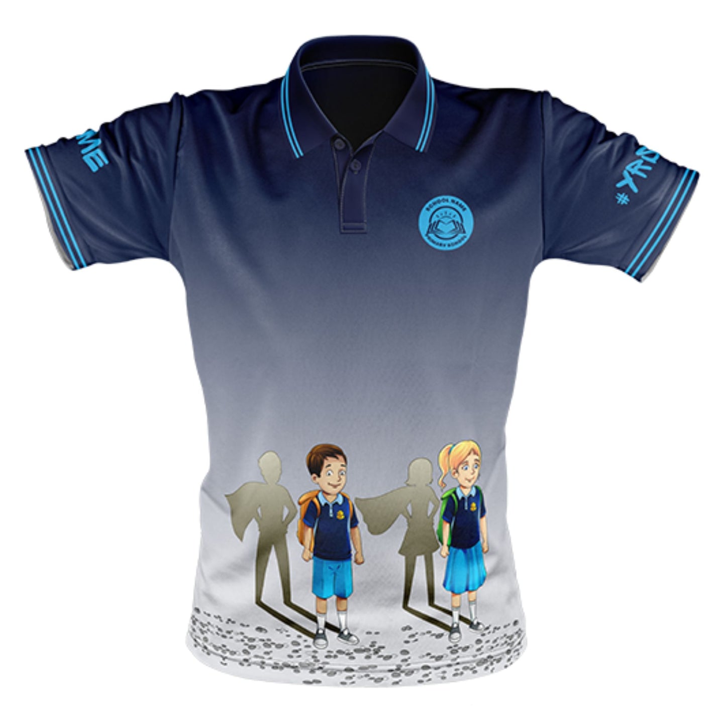 Year 6 School Leavers Polo Shirt - Superheroes