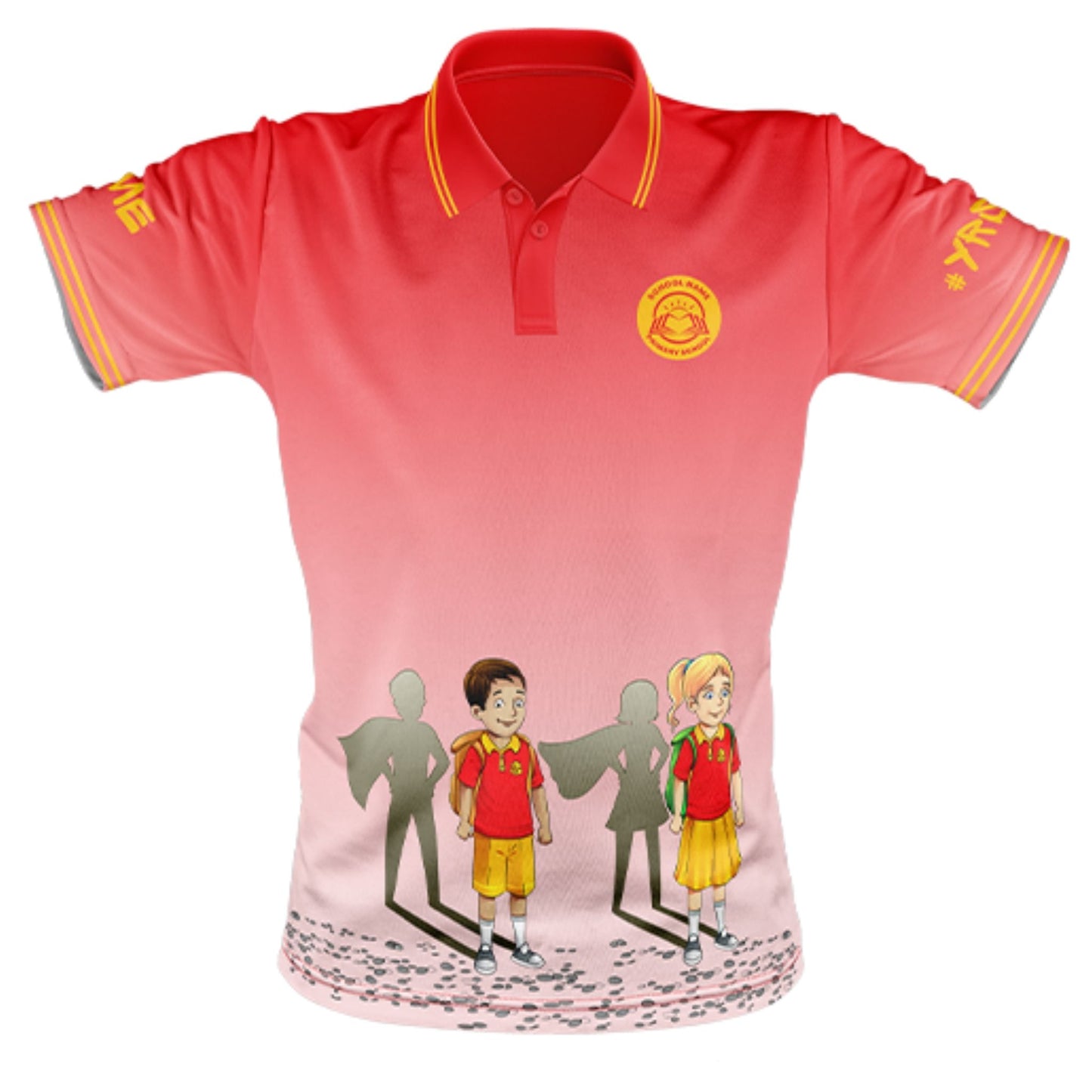 Year 6 School Leavers Polo Shirt - Superheroes