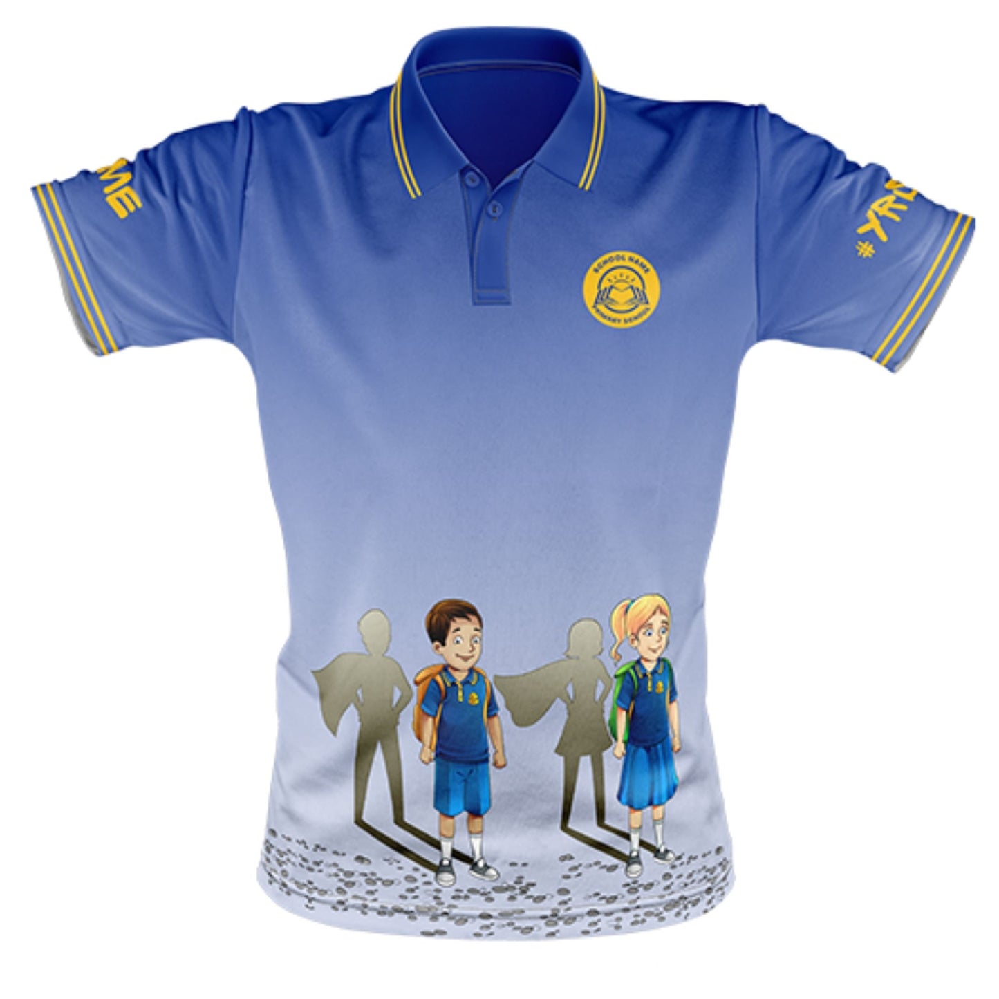 Year 6 School Leavers Polo Shirt - Superheroes