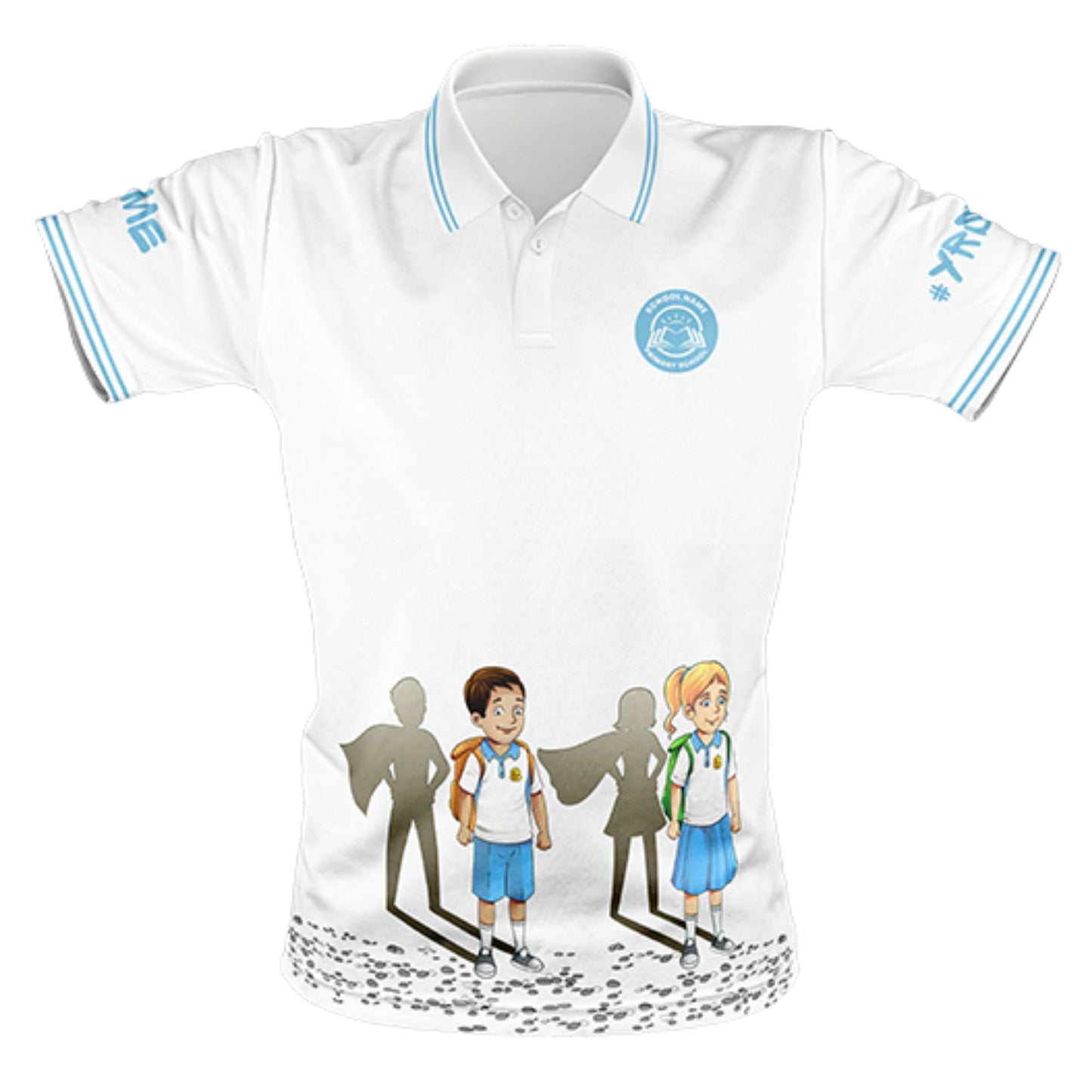 Year 6 School Leavers Polo Shirt - Superheroes