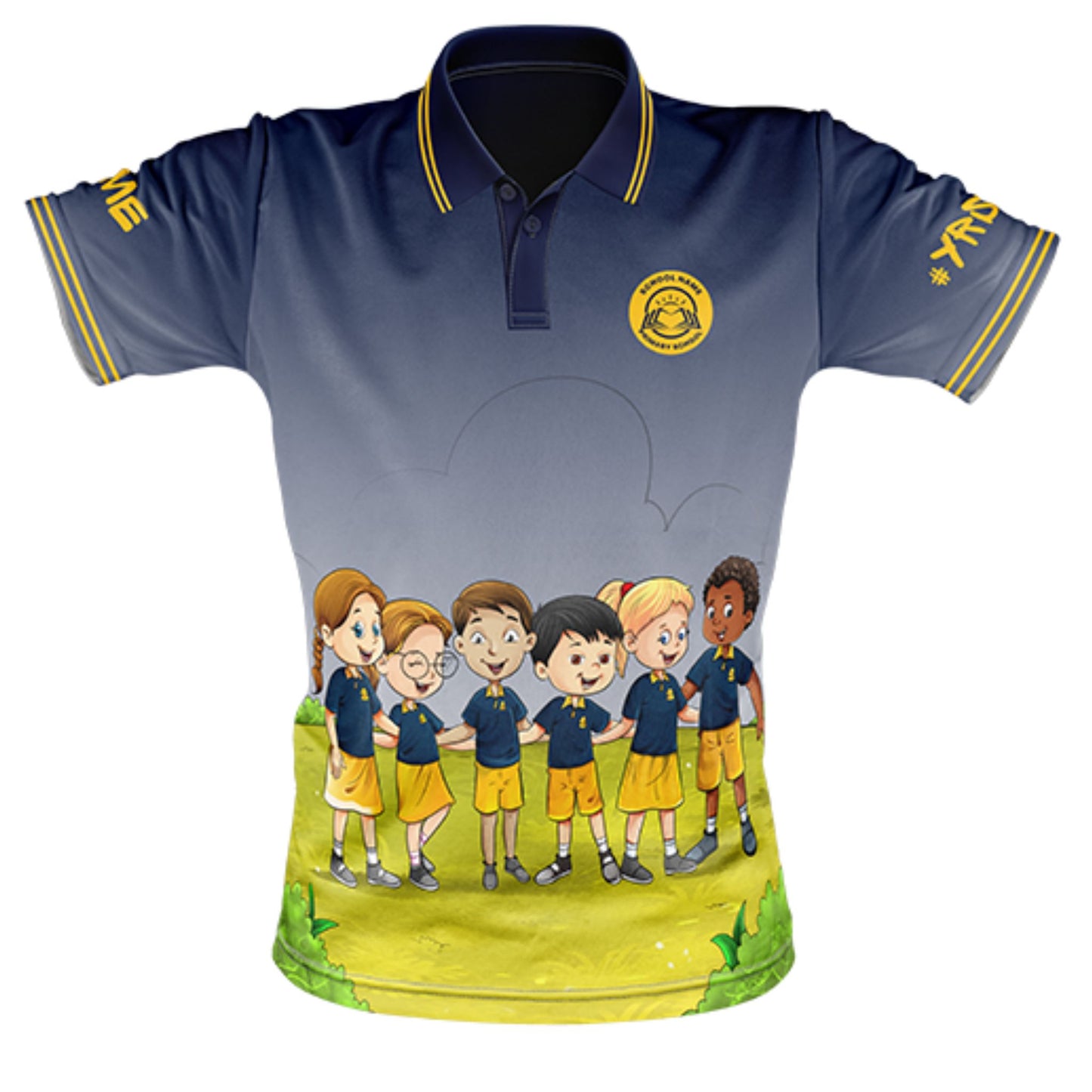 Year 6 School Leavers Polo Shirt - Friends